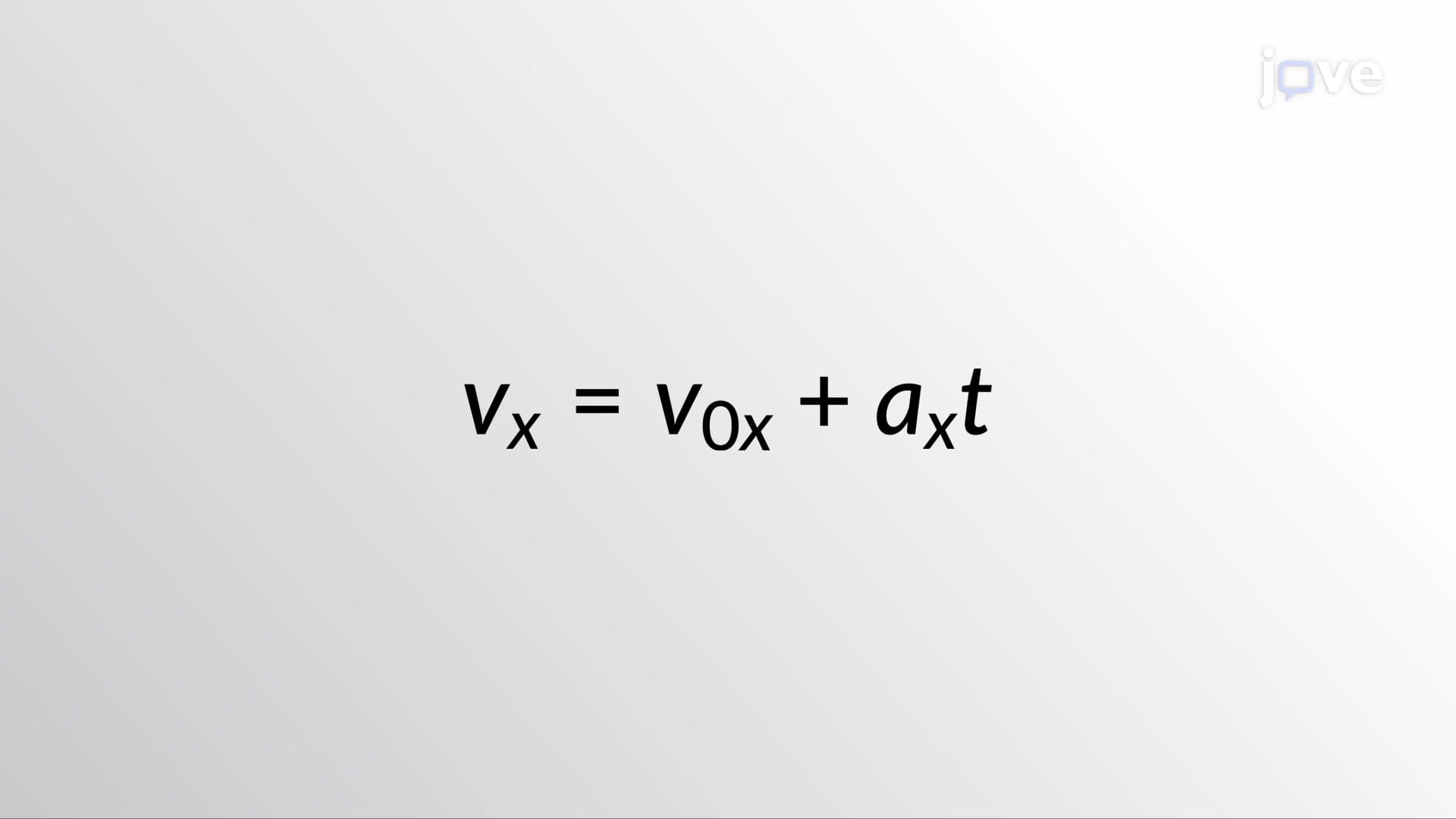 Kinematic Equations - I